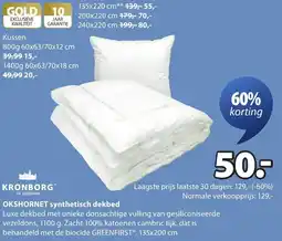 Jysk Kronborg Okshornet synthetisch dekbed aanbieding