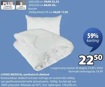 Jysk Living Medical synthetisch dekbed aanbieding