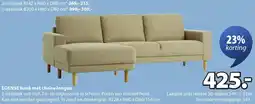 Jysk Egense bank met chaise longue aanbieding