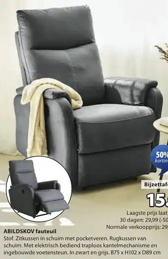 Jysk Abildskov fauteuil aanbieding