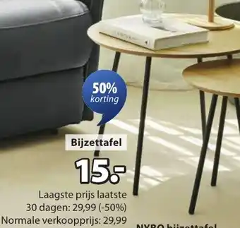 Jysk Nybo bijzettafel aanbieding