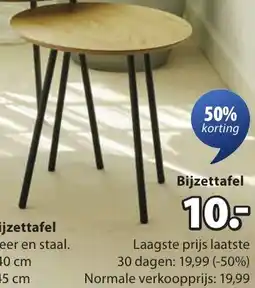 Jysk Nybo bijzettafel aanbieding