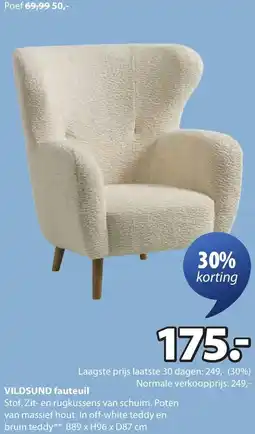 Jysk Vildsund fauteuil aanbieding