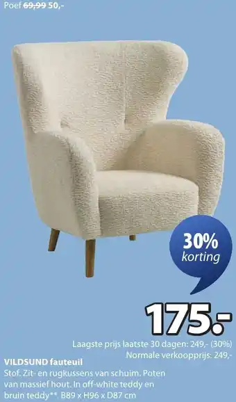 Jysk Vildsund fauteuil aanbieding