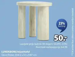 Jysk Lundeborg bijzettafel aanbieding