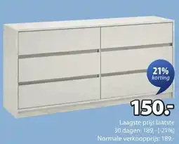 Jysk Billund ladekast aanbieding