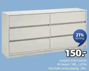 Jysk Billund ladekast aanbieding