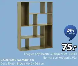 Jysk Gadehuse roomdivider aanbieding