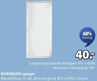 Jysk Nordborg spiegel aanbieding