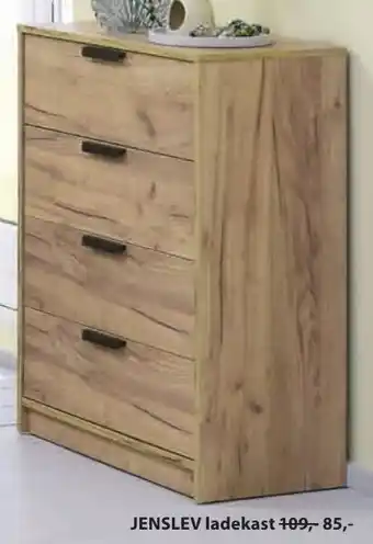 Jysk Jenslev ladekast aanbieding