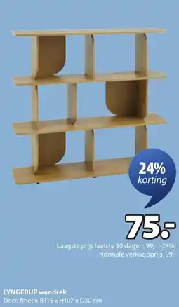 Jysk Lyngerup wandrek aanbieding