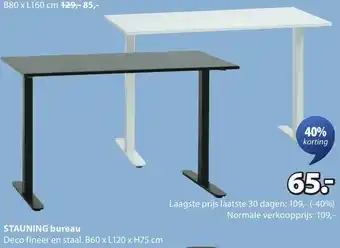 Jysk Stauning bureau aanbieding