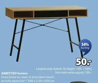 Jysk Abbetved bureau aanbieding