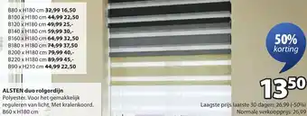 Jysk Alsten duo rolgordijn aanbieding