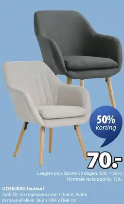 Jysk Udsbjerg fauteuil aanbieding