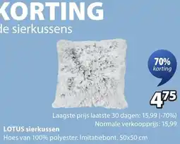 Jysk Lotus sierkussen aanbieding