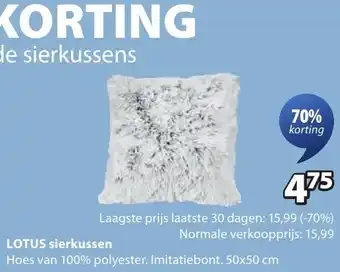 Jysk Lotus sierkussen aanbieding