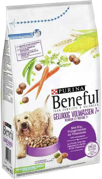 Joybuy Beneful Happy Adult 7+ Chicken & Vegetables - Dog Food - 1.4 kg aanbieding