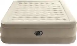 Joybuy INTEX Ultra Plush Airbed Queen, with built-in pump, 152x203x46CM aanbieding