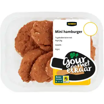 Jumbo Jumbo Mini Hamburger 180g aanbieding