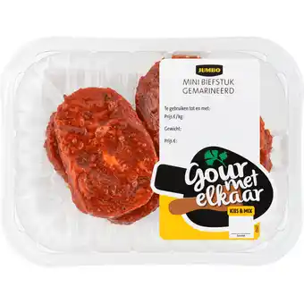 Jumbo Jumbo Gourmet Mini Biefstuk Gemarineerd 120 g aanbieding