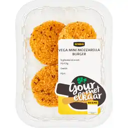 Jumbo Jumbo Gourmet Elkaar Vega Mini Mozzarella Burger 120 g aanbieding