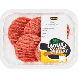 Jumbo Jumbo Gourmet Mini Grillburger 150 g aanbieding