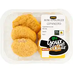 Jumbo Jumbo Mini Kipburger Gepaneerd 165 g aanbieding