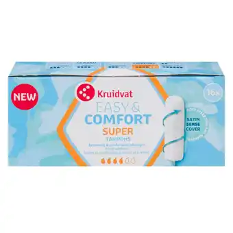 Kruidvat Kruidvat Kruidvat Easy & Comfort Super Tampons aanbieding