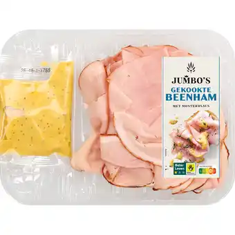 Jumbo Jumbo's Gekookte Ham met Mosterdsaus 120g aanbieding