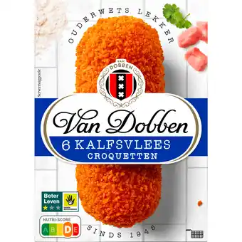 Dekamarkt Van Dobben Kalfsvleescroquetten 6 stuks aanbieding