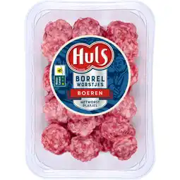 Dekamarkt Huls Boerenmetworst gesneden aanbieding