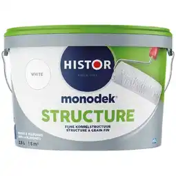 Praxis Histor Monodek Structure Muurverf - Mat - White - 2,5L aanbieding