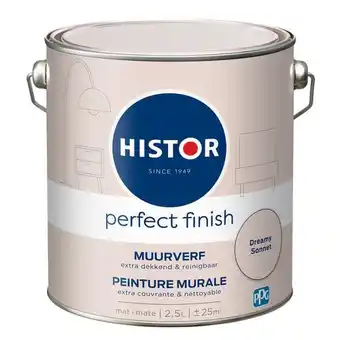 Praxis Histor Perfect Finish Muurverf - Mat - Dreamy Sonnet - 2,5L aanbieding