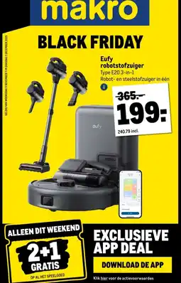 Makro Eufy robotstofzuiger aanbieding