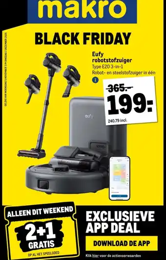 Makro Eufy robotstofzuiger aanbieding