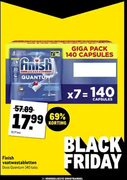 Makro Finish vaatwastabletten aanbieding