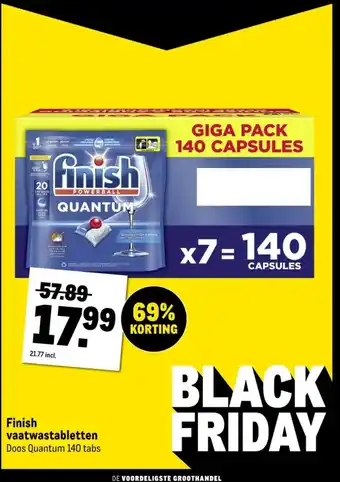 Makro Finish vaatwastabletten aanbieding