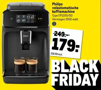 Makro Philips volautomatische koffiemachine aanbieding