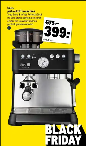 Makro Solis piston koffiemachine aanbieding