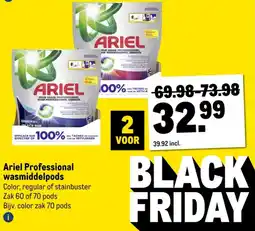Makro Ariel Professional wasmiddelpods aanbieding
