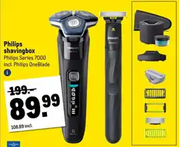 Makro Philips shavingbox Philips Series 7000 aanbieding