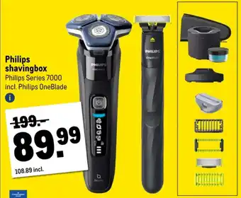 Makro Philips shavingbox Philips Series 7000 aanbieding