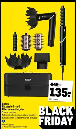 Makro Shark Flexstyle 5-in-1 föhn en multistyler aanbieding