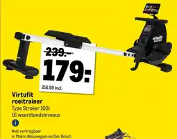 Makro Virtufit roeitrainer aanbieding