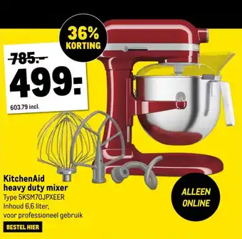 Makro KitchenAid heavy duty mixer aanbieding