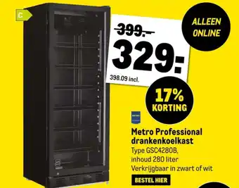 Makro Metro Professional drankenkoelkast aanbieding