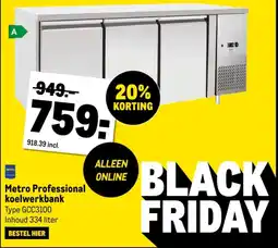 Makro Metro Professional koelwerkbank aanbieding