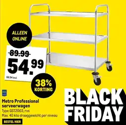 Makro Metro Professional serveerwagen aanbieding