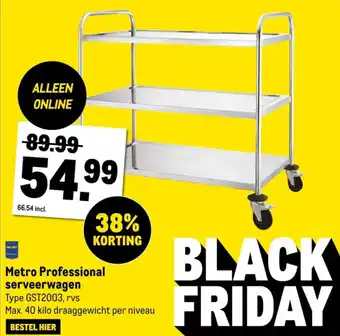 Makro Metro Professional serveerwagen aanbieding